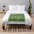 Cozy plush blanket with world cinema-inspired design