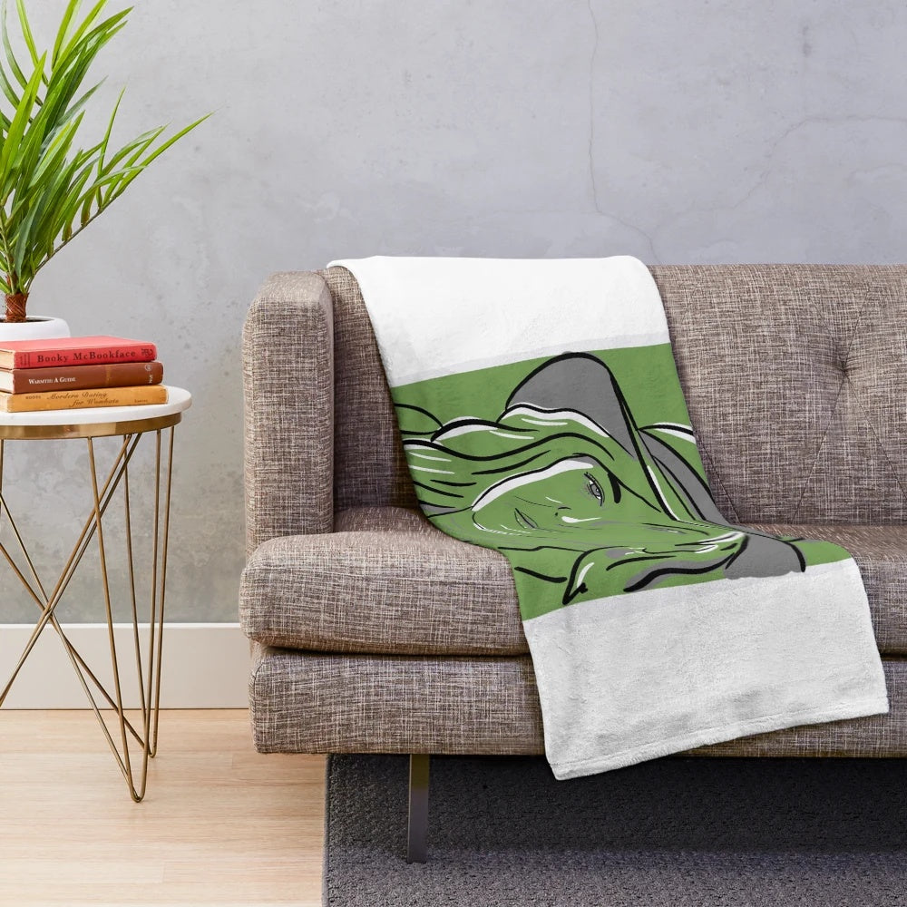 Cozy plush blanket with world cinema-inspired design