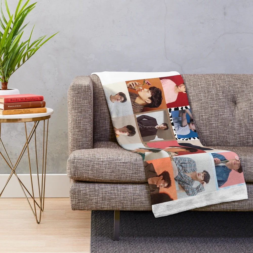 Soft plush blanket featuring Korean actor Song Kang