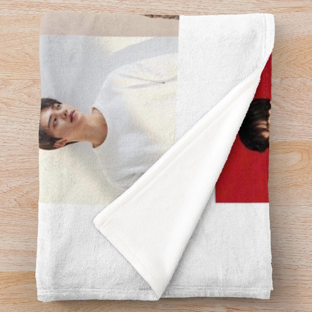 Soft plush blanket featuring Korean actor Song Kang