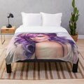 Plush blanket featuring Stana Katic, the actress from popular TV series