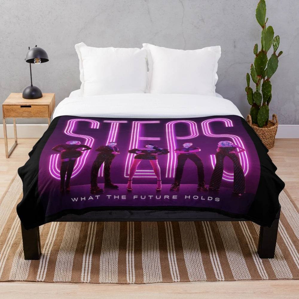 Plush blanket inspired by Steps "What the Future Holds" 2021 tour
