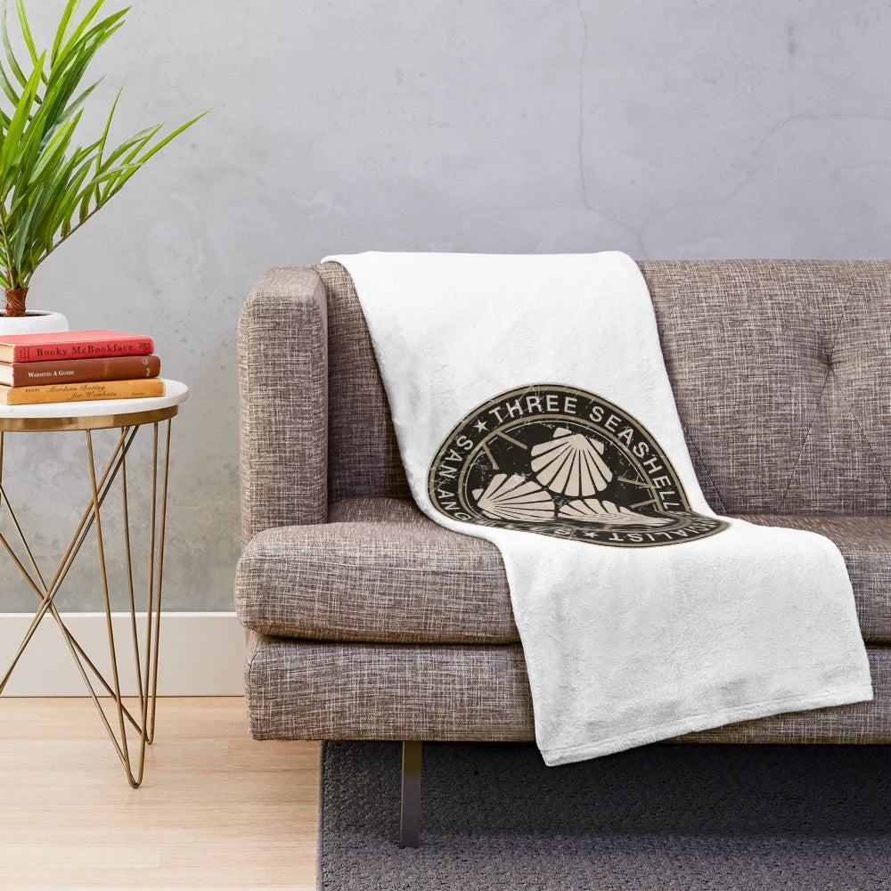 Plush blanket featuring imagery and references from the 1993 film 'Demolition Man