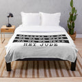 Plush blanket featuring the Beatles' classic song "Hey Jude