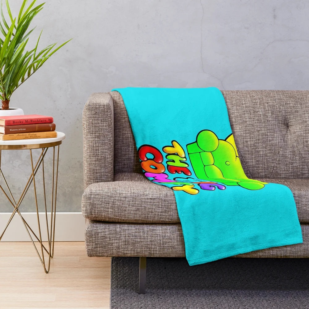 Cozy plush blanket featuring characters from the classic 90s/2000s kids TV series The Big Comfy Couch