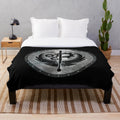 Plush blanket featuring the Brotherhood of Steel insignia from the Fallout video game series