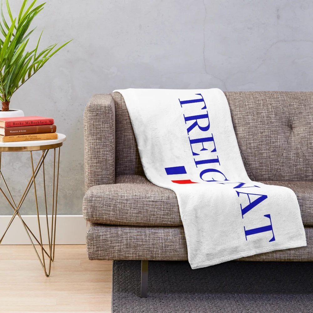 Soft and Plush Blanket Featuring the Beautiful Landscapes of Auvergne Rhône-Alpes, France