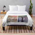 A soft, snuggly plush blanket featuring a scene from the popular Korean manhwa 'Dangerous Convenience Store