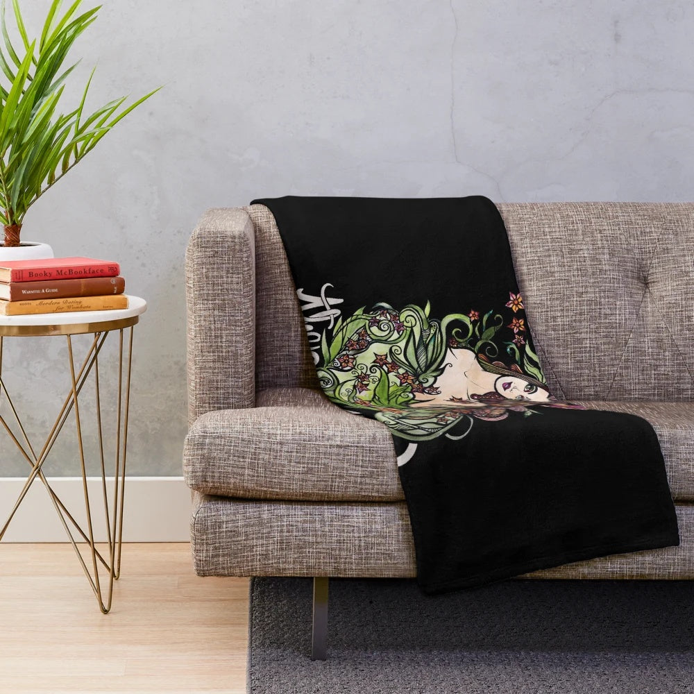 The Empress Plush Blanket - Soft and Stylish Tarot Goddess Decor