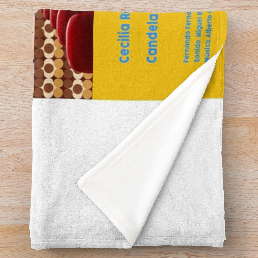 Plush blanket featuring imagery from the classic Spanish film "All About My Mother