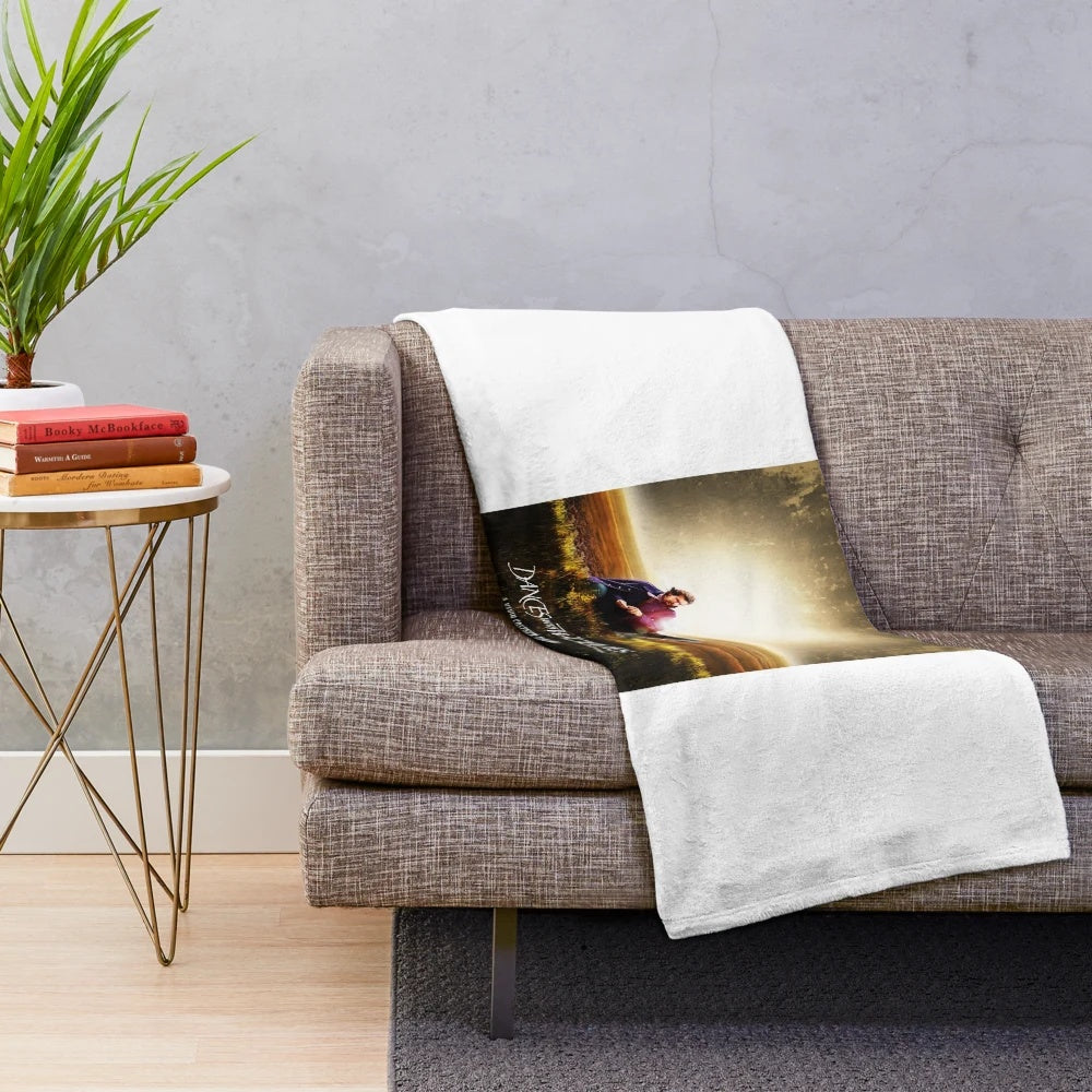 Soft and plush blanket featuring a wolf design, inspired by the classic movie "Dances with Wolves