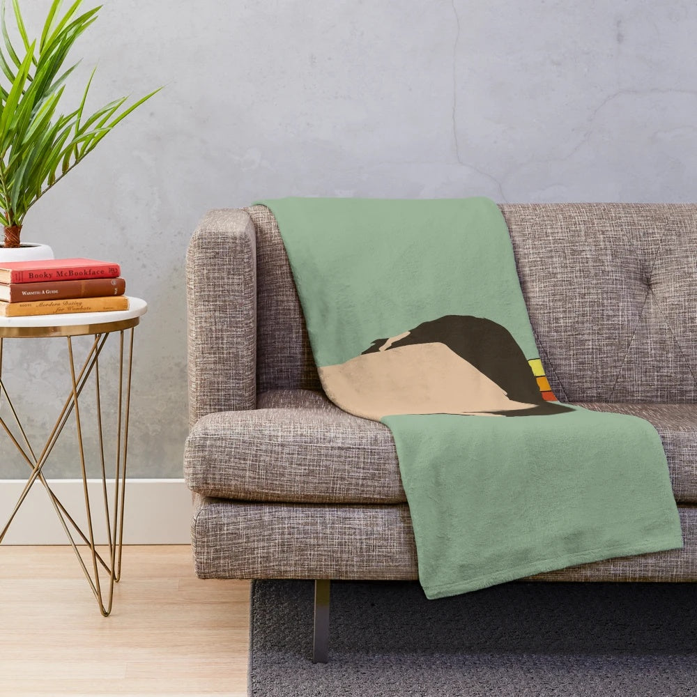 Plush blanket with a design inspired by the film "Museo