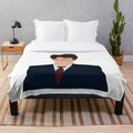 Soft and comfortable plush blanket featuring a design inspired by the movie "Rushmore