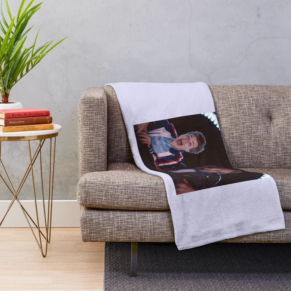 Plush blanket featuring Ete 85 (Summer 85) movie art