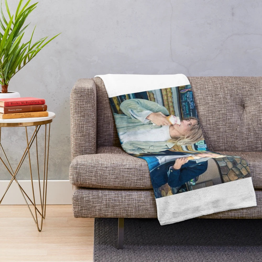 Cozy plush blanket featuring the artwork and branding of The Garden band