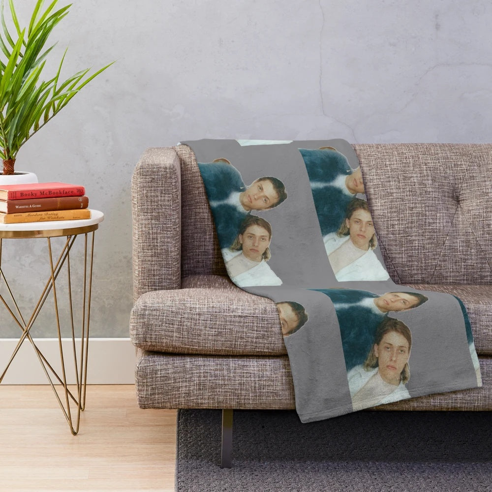 Plush blanket featuring the artwork and design of the indie band The Garden