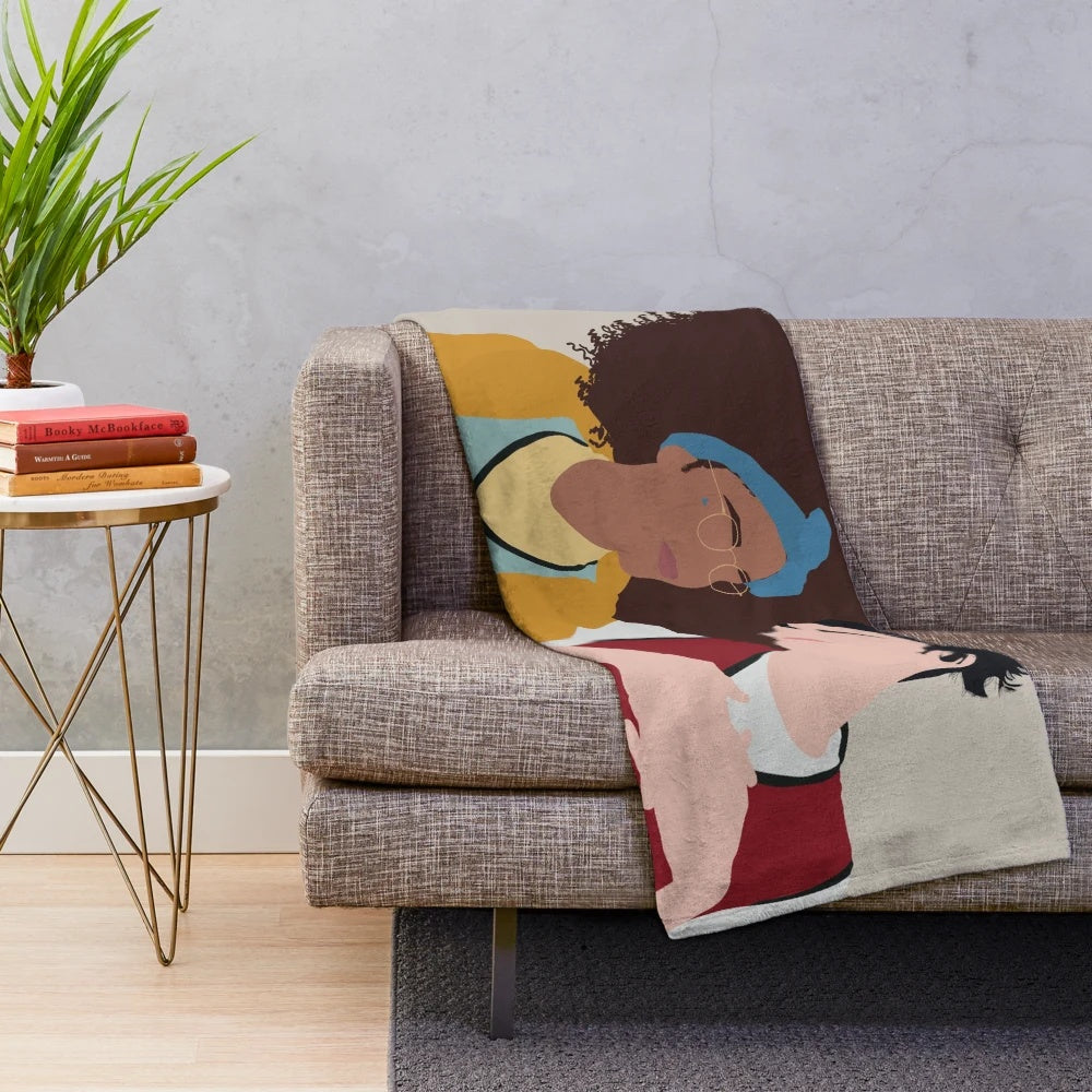 Plush blanket inspired by the Heartstopper Netflix series