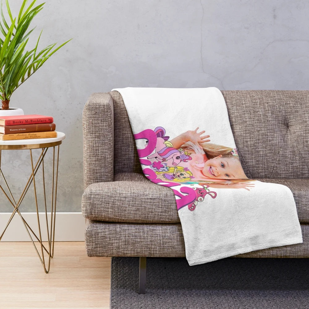 Plush blanket featuring characters from the popular YouTube kids show The Kids Diana Show