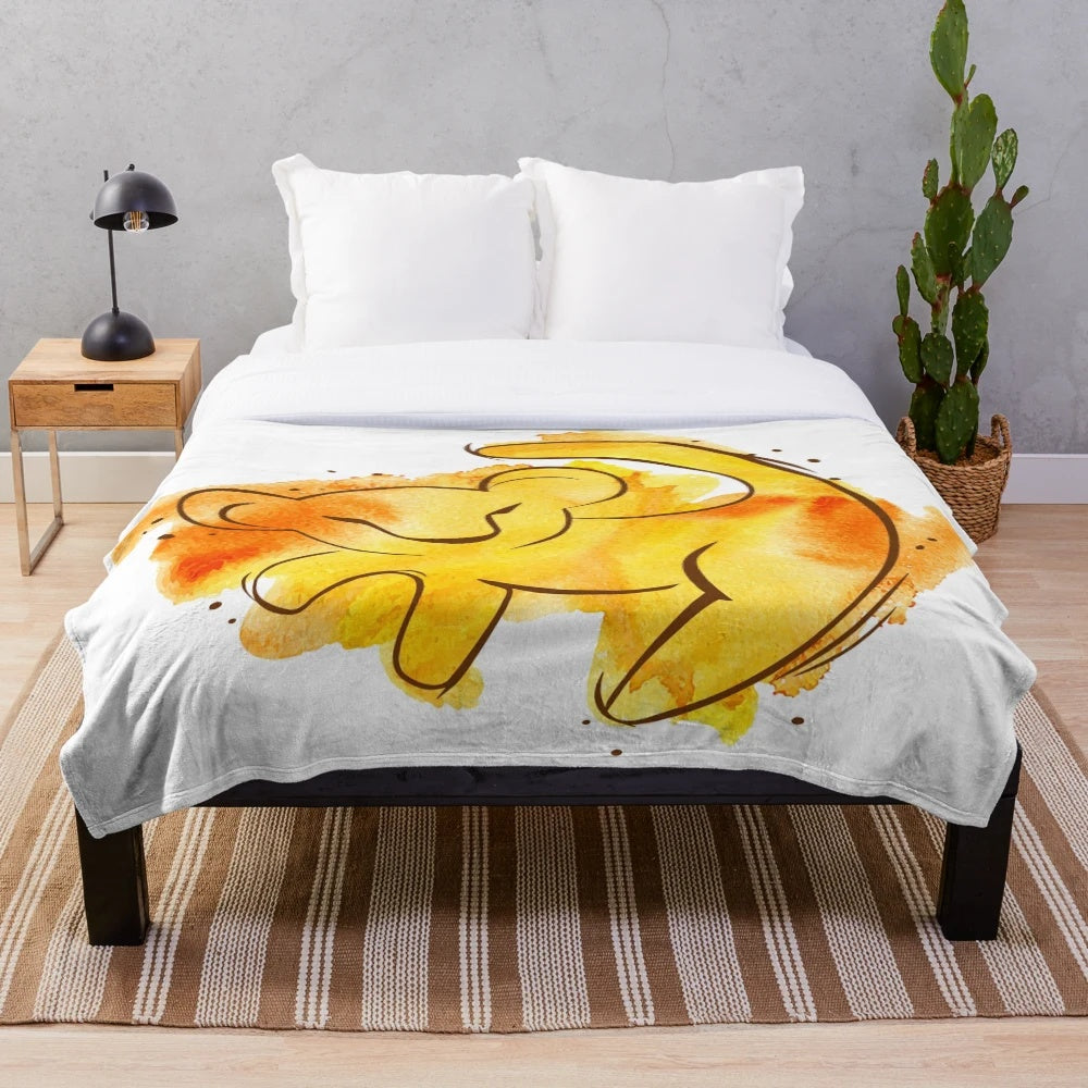 Cozy plush blanket featuring characters from the classic Disney movie The Lion King