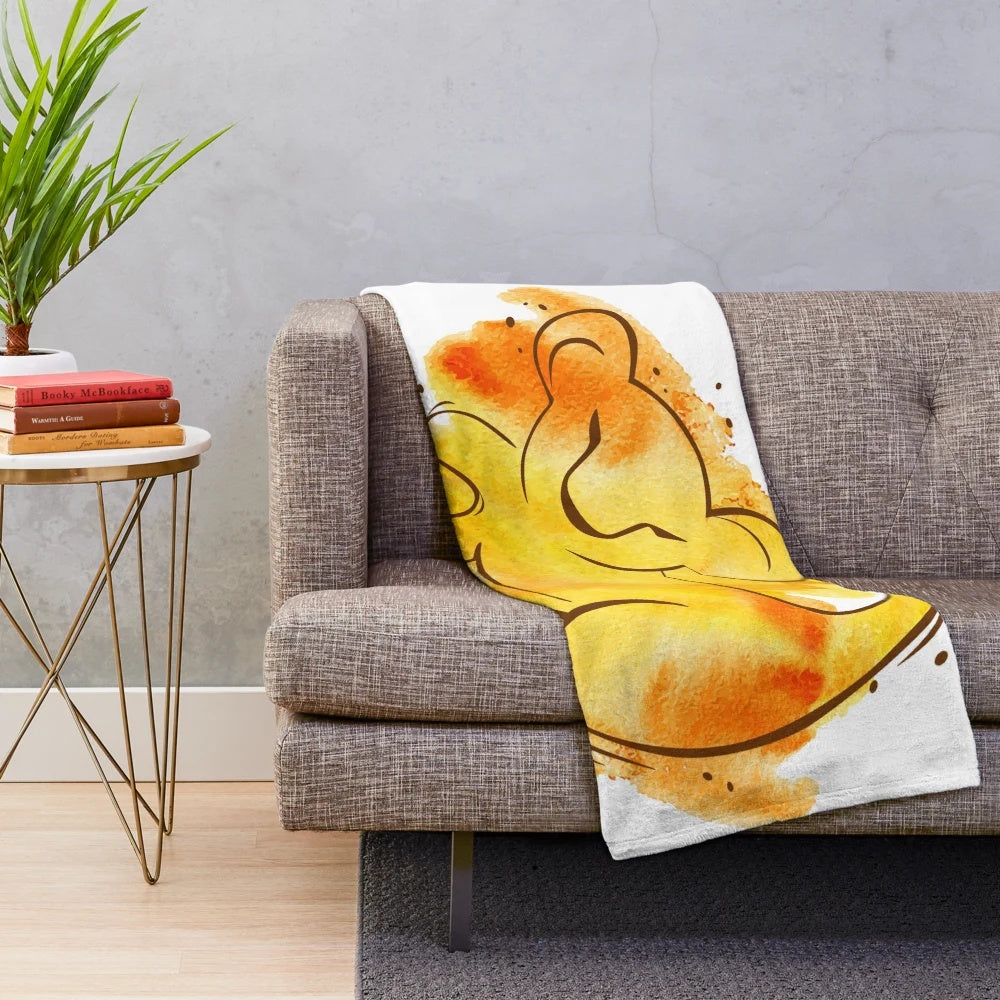 Cozy plush blanket featuring characters from the classic Disney movie The Lion King