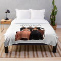 Plush blanket with Murdoch Mysteries-inspired design