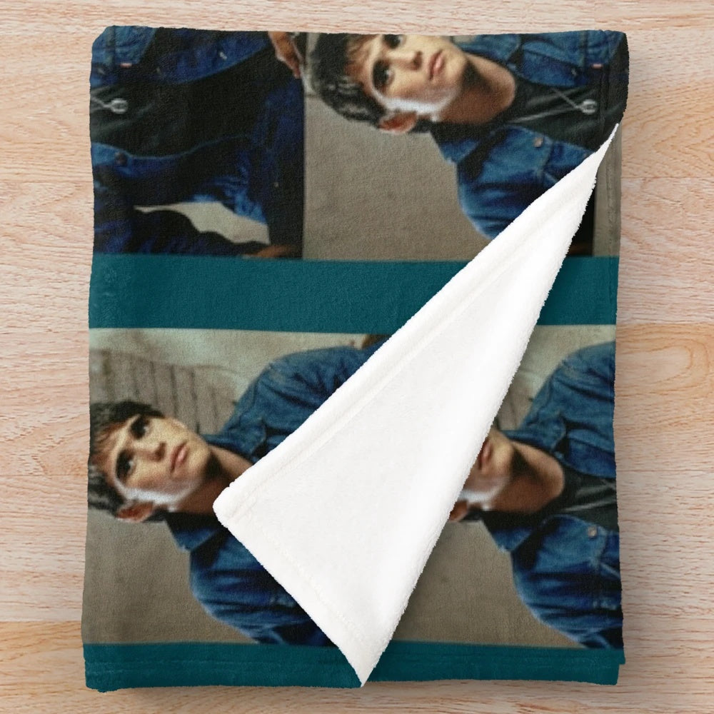 Soft, plush blanket featuring the character Dallas Winston from the classic 1980s film The Outsiders