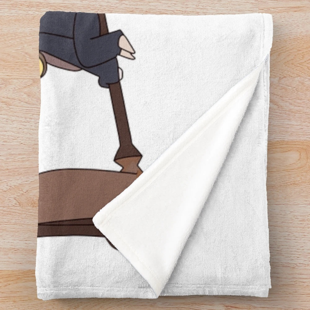 Plush blanket featuring characters from the Disney+ fantasy series 'The Owl House
