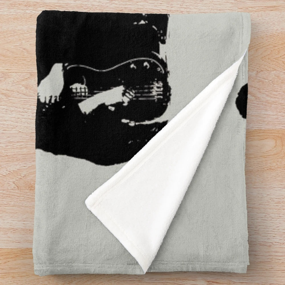 Plush blanket featuring the iconic Pogues band logo and celtic punk design
