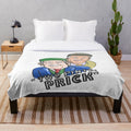 Soft and plush blanket featuring the characters Jack and Victor from the popular Scottish TV show "Still Game