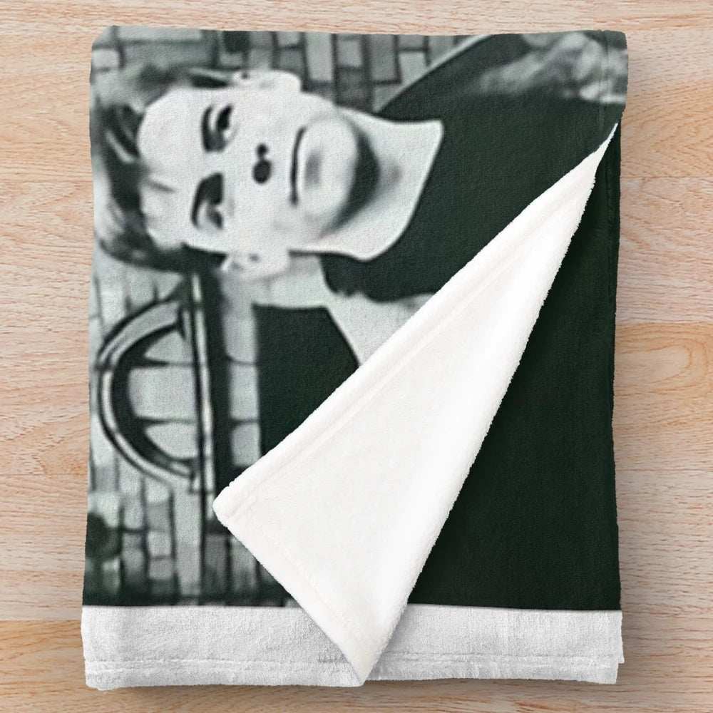 Cozy plush blanket featuring a classic The Smiths-inspired design