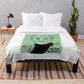 Plush blanket with world cinema and filmmaker imagery