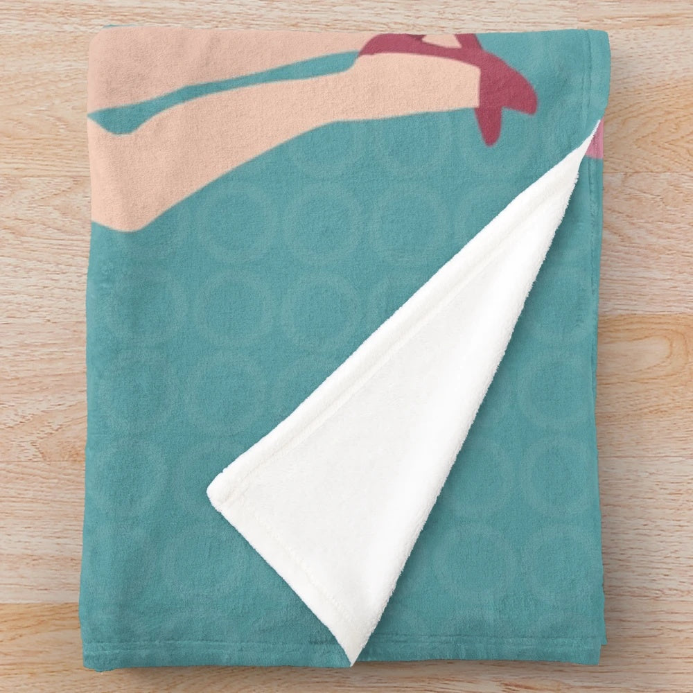 Soft and plush blanket featuring imagery from the classic French film The Young Girls of Rochefort