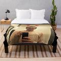 Soft and cozy plush blanket featuring Tom Felton's character Draco Malfoy