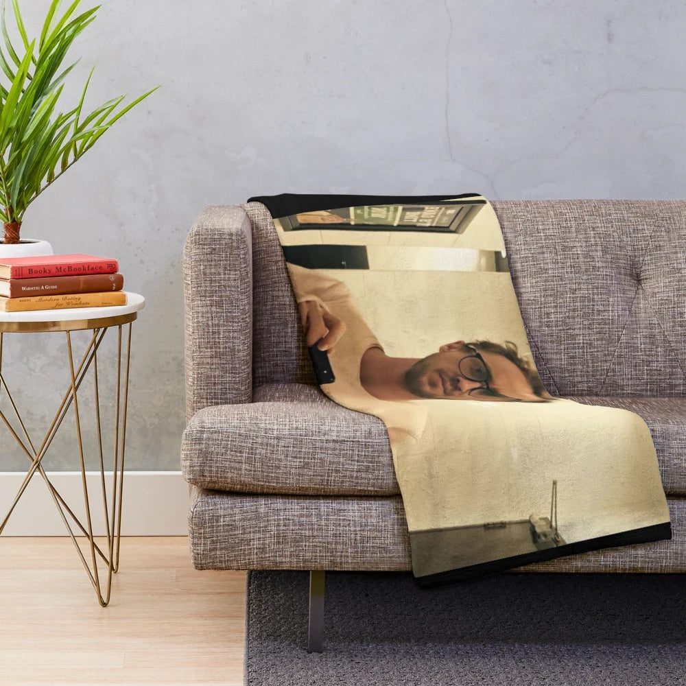 Soft and cozy plush blanket featuring Tom Felton's character Draco Malfoy