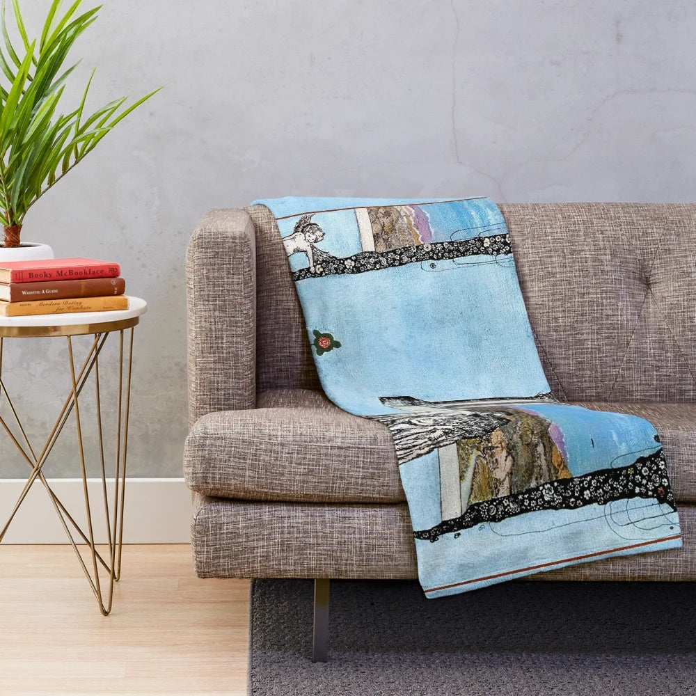 Plush blanket inspired by the progressive rock band Trespass