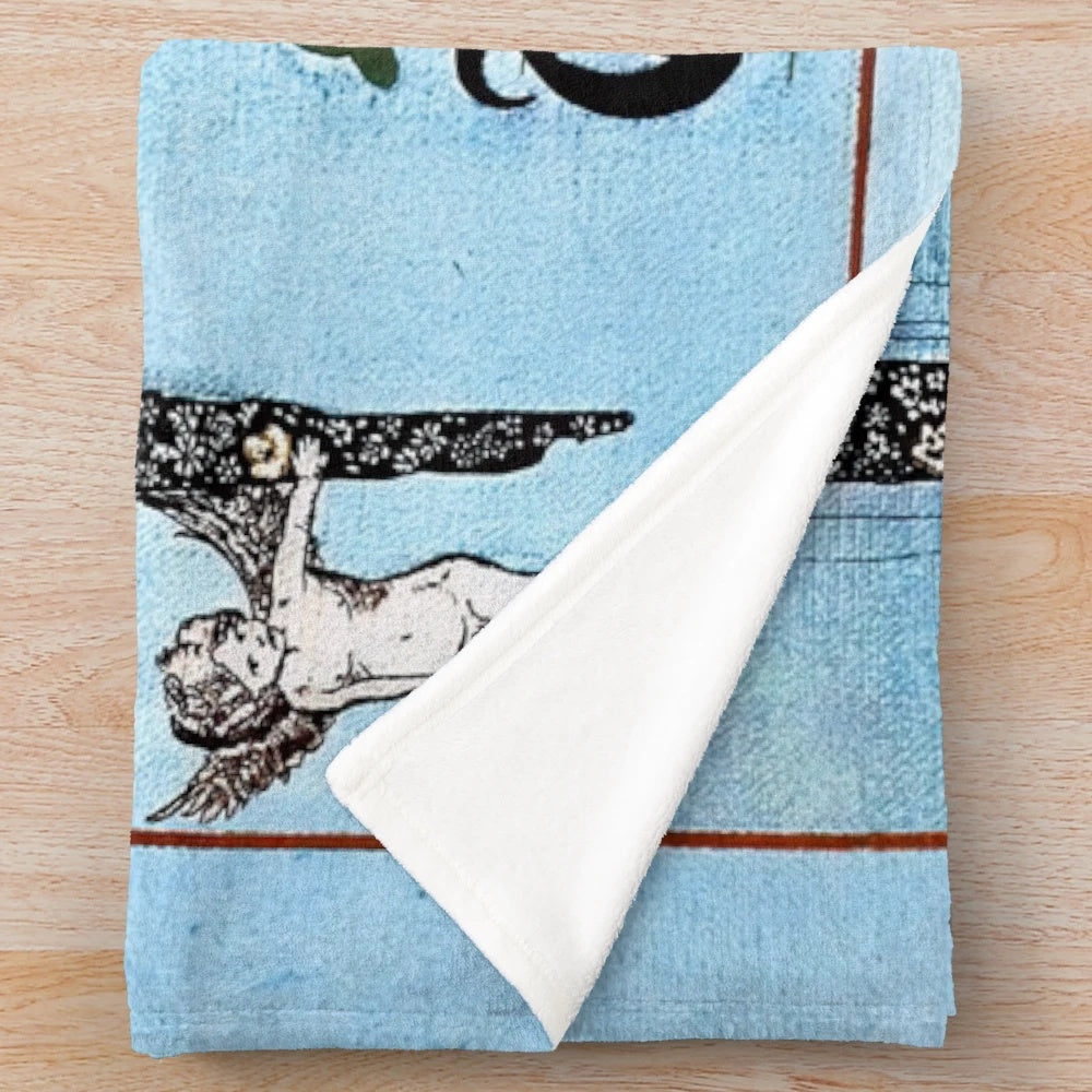 Plush blanket inspired by the progressive rock band Trespass