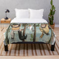 Cozy plush blanket featuring characters from the classic children's book "Where the Wild Things Are