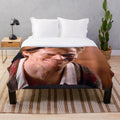 Willem Dafoe-inspired plush blanket