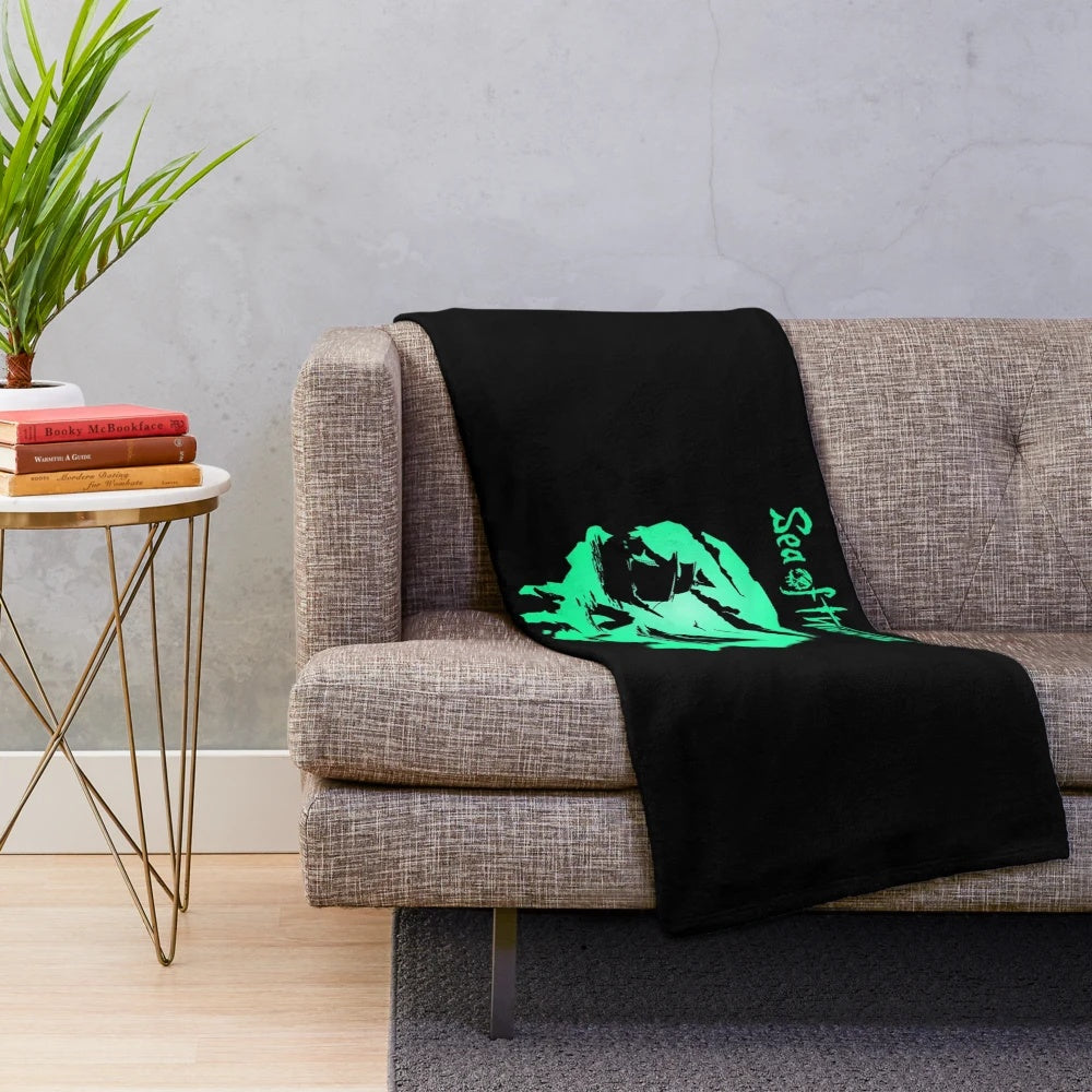 Plush Blanket with Sea of Thieves Inspired Design