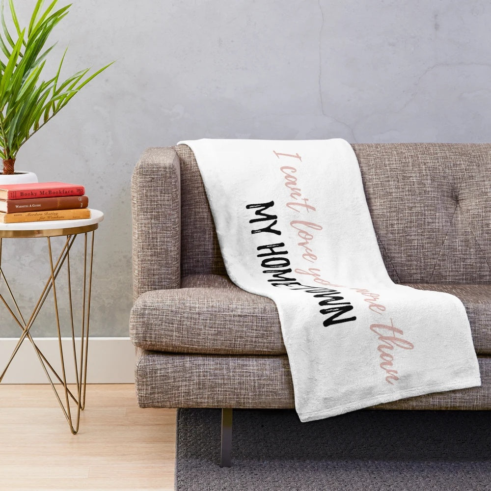 Plush blanket with country music-inspired design