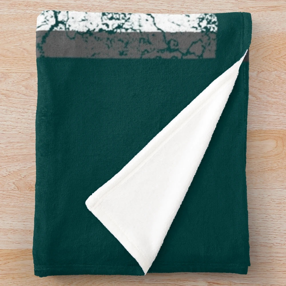 Plush blanket featuring sports and tennis-themed design