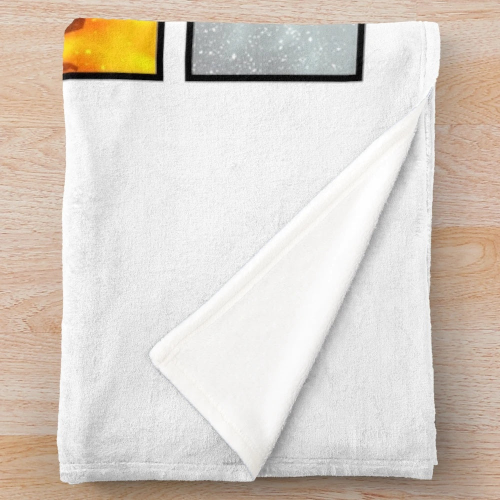 Soft and cozy plush blanket with a Seasons of Rome inspired design