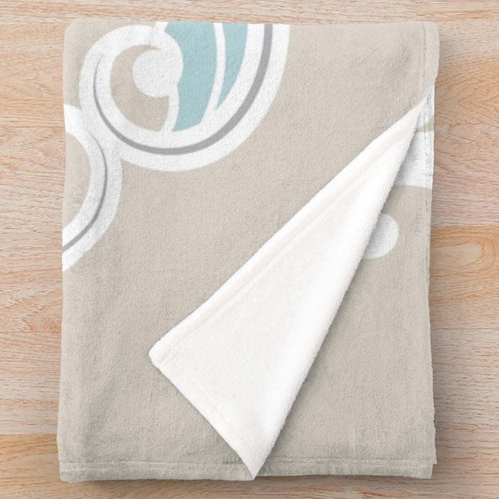 Plush blanket with Dr. Seuss inspired "The Places You'll Go" design