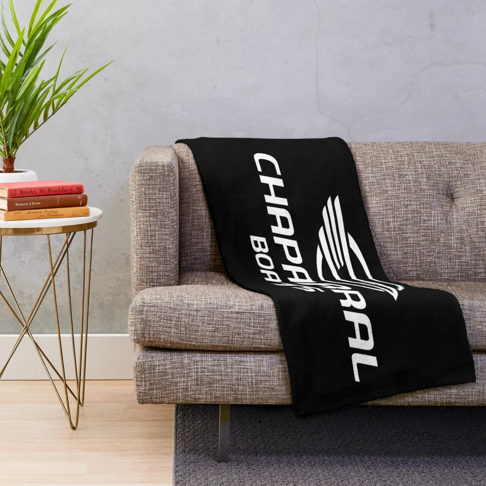 Chaparral Boats logo plush blanket with pocket side
