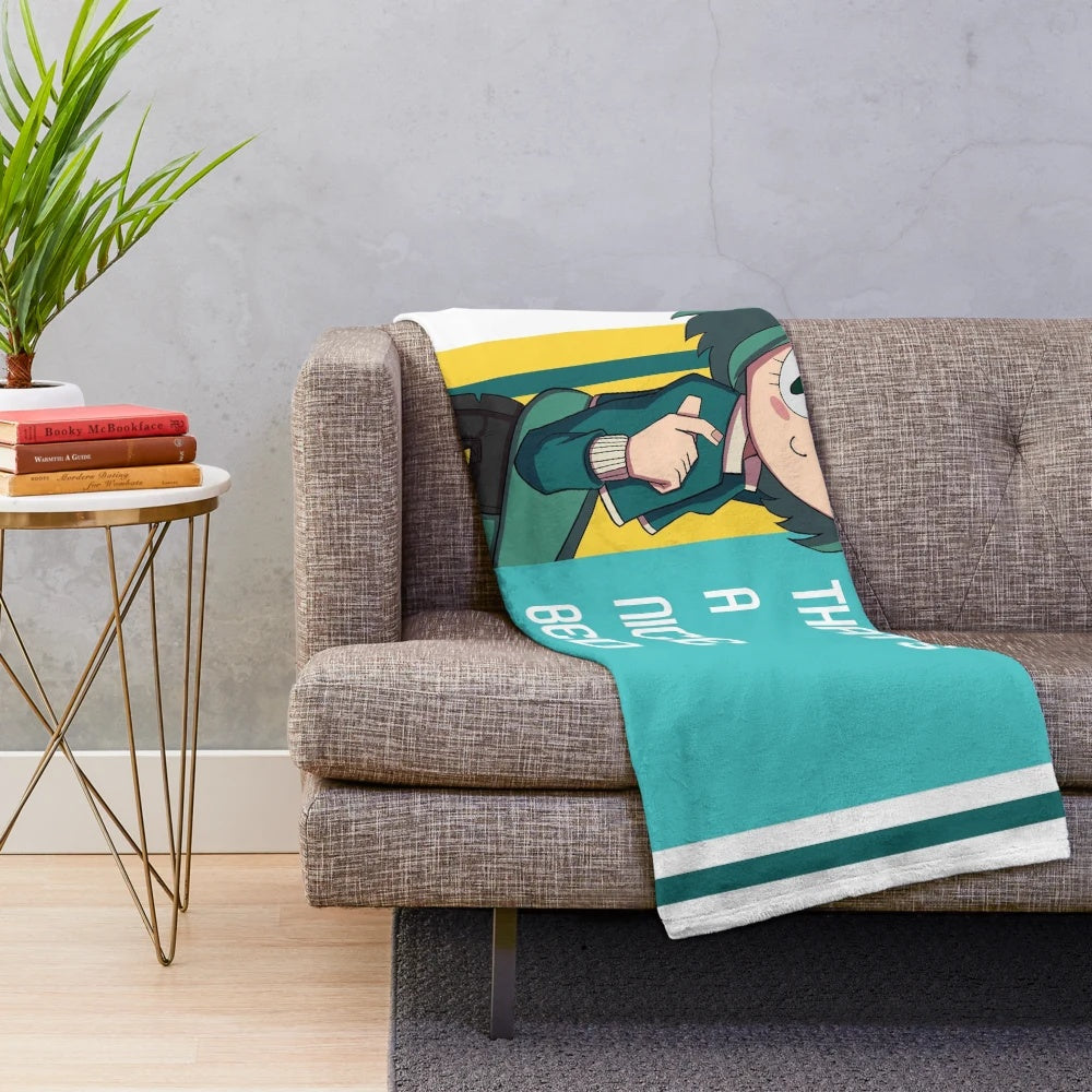 Soft, plush blanket with adorable anime-style graphic