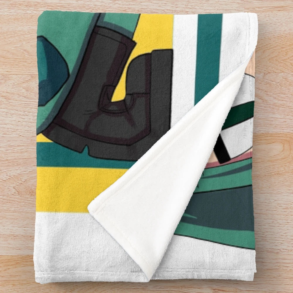 Soft, plush blanket with adorable anime-style graphic