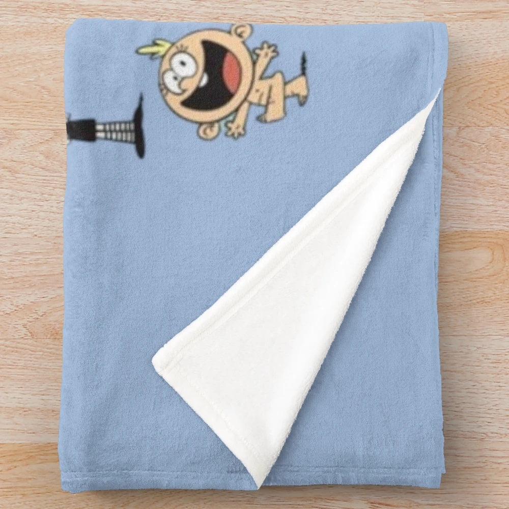 Plush blanket featuring adorable animated characters