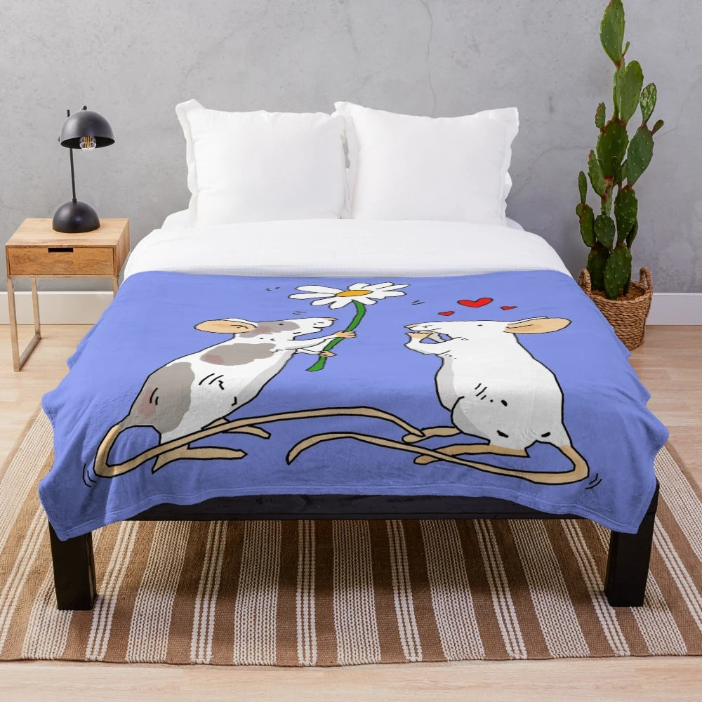 Soft, plush blanket with Disney-inspired cartoon animal print designs