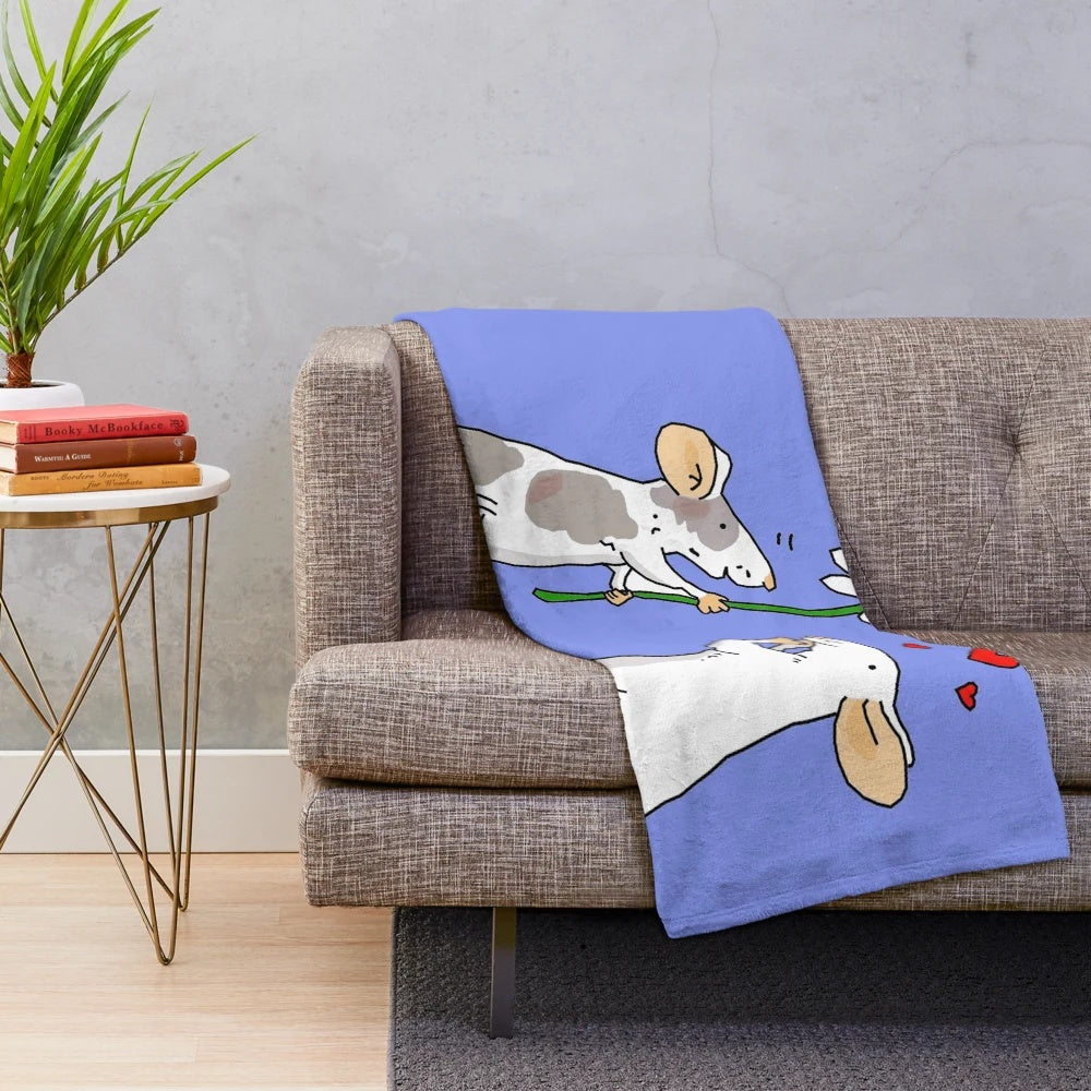 Soft, plush blanket with Disney-inspired cartoon animal print designs