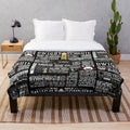 Plush blanket with Dwight Schrute quotes from the TV show The Office